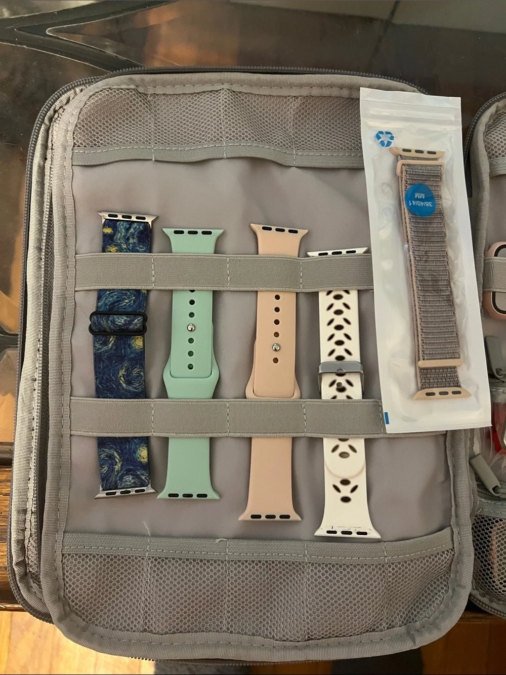 Apple Watch band case with watch bands and watch covers